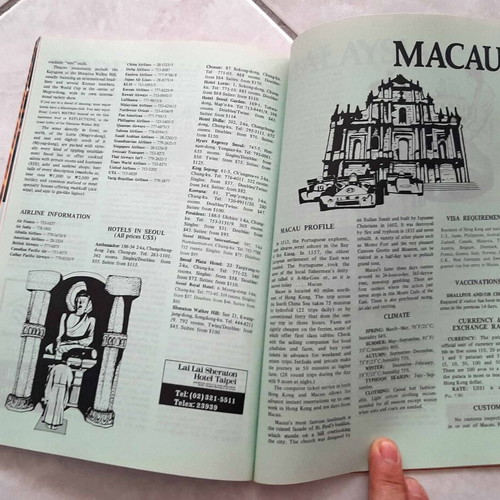 Traveller magazine May 1984 used, Far East hotels
