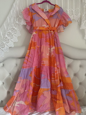 Karavan One Size Dress Like New, 100% Cotton Summer Colors
