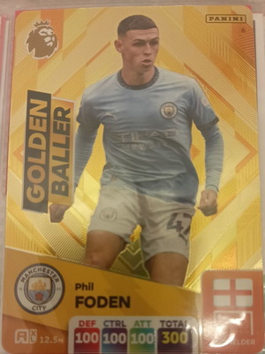 Panini Premier League Golden Baller FODEN καινούργιο