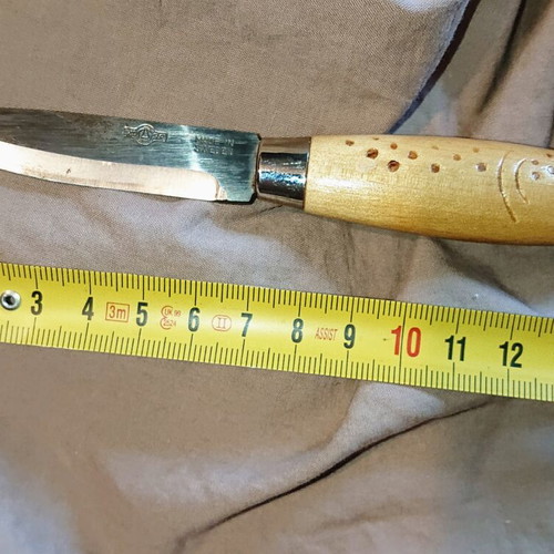 Mora Swedish Mini Knife with Leather Sheath, Vintage