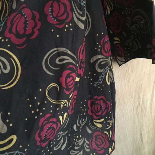 Floral tunic dress, made in India, size L, cotton