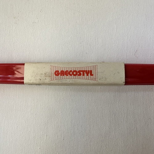 Grecostyl vintage salad serving set (80s), deadstock, red