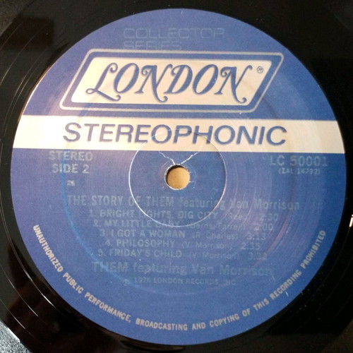 Them The Story Of Them vinyl used, rock