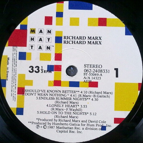 Richard Marx CD used, rock