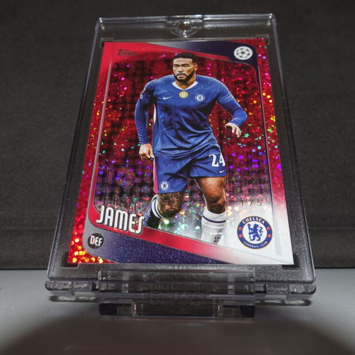 Topps UEFA Club Competitions 2025-26 Reece James Red Sparkle Parallel card Chelsea FC like new