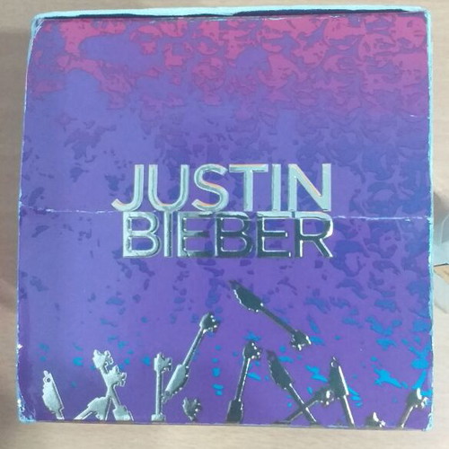 Justin Bieber perfume packaging used, empty bottle