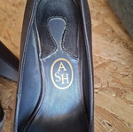 Ash peep toe pumps, grey, size 38