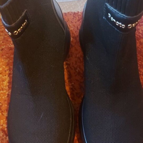 Renato Garini rubber ankle boots size 38 like new, black
