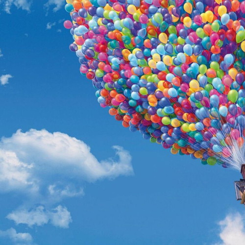 UP Disney Pixar poster Up in the sky
