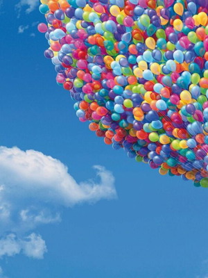 UP Disney Pixar poster Up in the sky