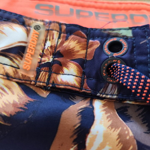 Superdry men's swim shorts Large with Hawaiian print