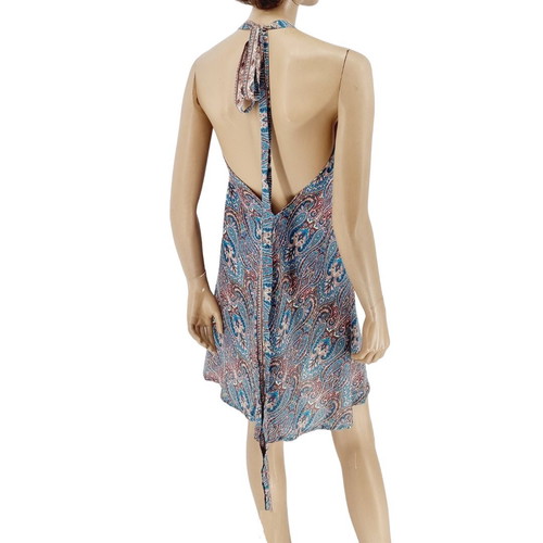 Short dress 100% viscose new, one size multicolor