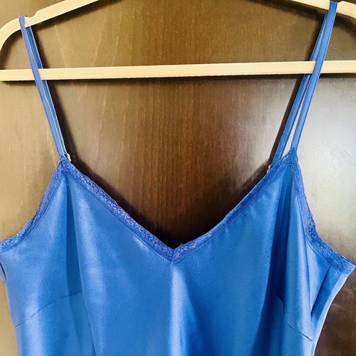 Molly Bracken Ladies Woven Camisole new, cobalt blue, size large