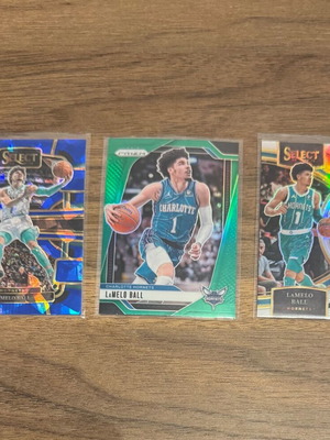Panini NBA LaMelo Ball lot 3 cards like new