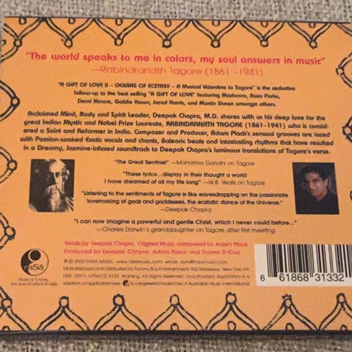 Deepak Chopra & friends A gift of love 2 oceans of ecstasy CD used