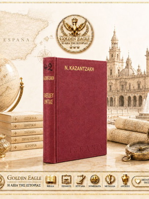 Никос Казандзакис Taxidevontas Испания книга, 5-то издание 1966