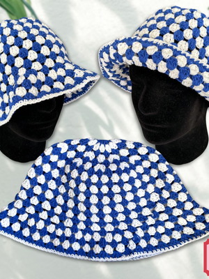 Handmade Bucket Hat "Sea & Sky"