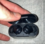 Earbuds with screen used