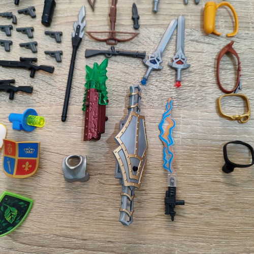 Playmobil weapons and shields accessories for warriors used