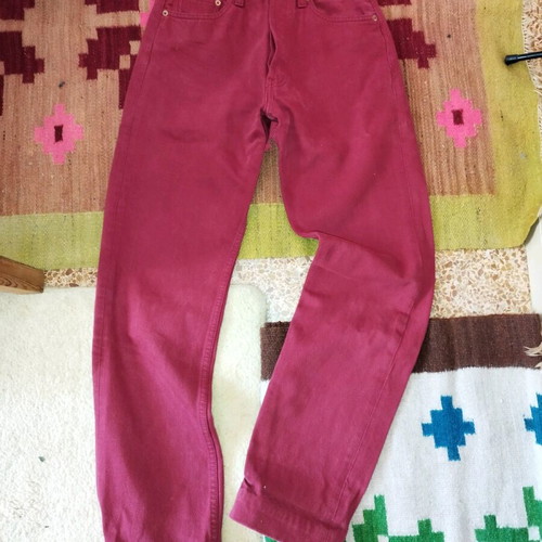 Levi's 501 pants burgundy like new