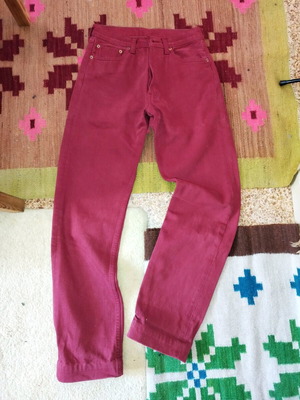 Levi's 501 pants burgundy like new