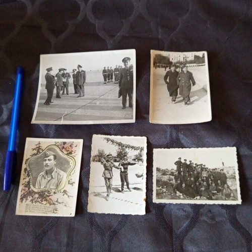 Military photos used, set of five from 1940s-50s