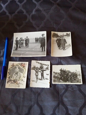 Military photos used, set of five from 1940s-50s