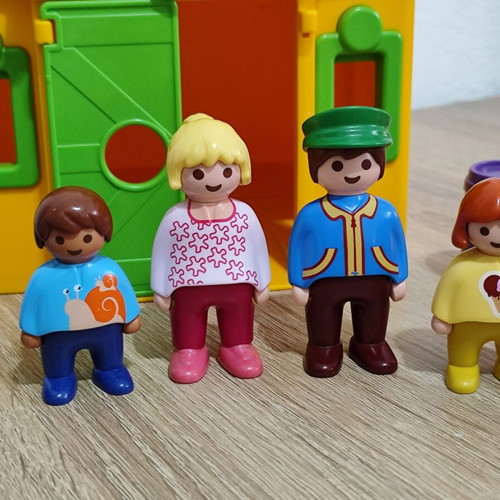 Playmobil 123 playset with figures and accessories used