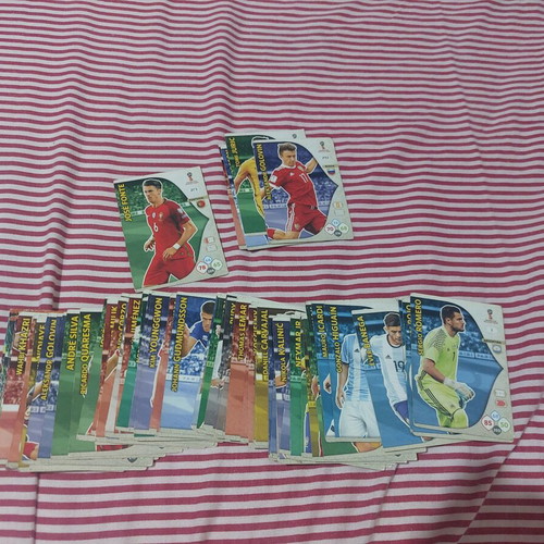 Panini Russia 2018 cards used, 68 singles and 5 duplicates