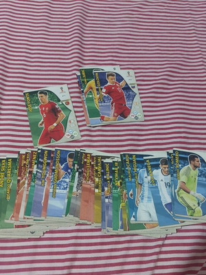 Panini Russia 2018 cards used, 68 singles and 5 duplicates