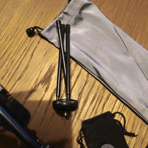 Selfie stick like new with two lenses, tripod base and Bluetooth bracelet