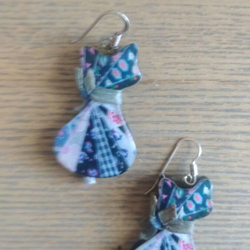 Handmade cat earrings