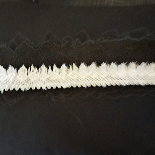 Choker white with fringes like new