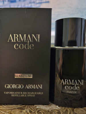 Armani Code Parfum 15ml used, authentic fragrance