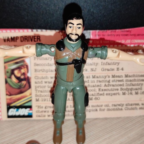 G.I.JOE Clutch (v1.5) action figure used, 1983 Hasbro