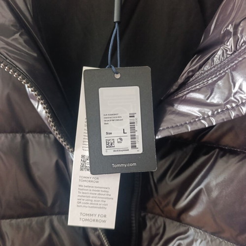 Tommy Hilfiger women's puffer jacket new, black, size L
