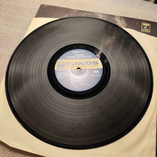Giannis Poulopoulos Agapame LP vinyl Minos 1977