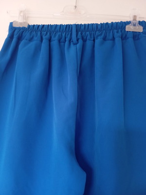 Pants new, wide legs, blue, sizes S and M
