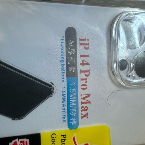 iPhone 14 Pro Max case transparent new with camera protection