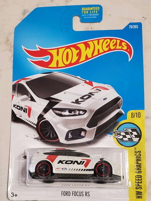 Hot Wheels Ford Focus RS 2015 new, sealed with large card