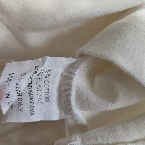Moda Per Due Basic T-shirt, white with colorful details, size L