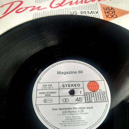 Magazine 60 Don Quichotte US-Remix 12" vinyl like new