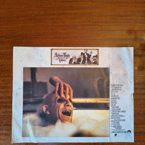 Addams Family 2 Movie Poster and Lobby Card used, 1993 vintage set