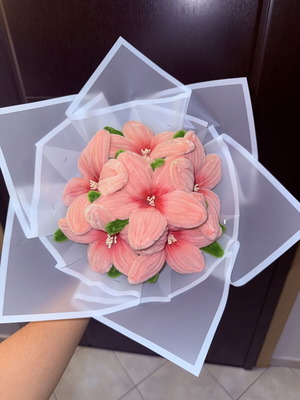 Handmade scented flower bouquet with waterproof wrapping