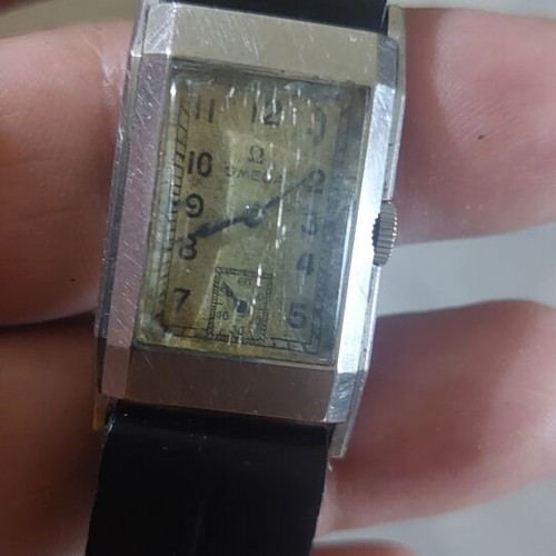 Omega Tank vintage Art Deco watch December 1930