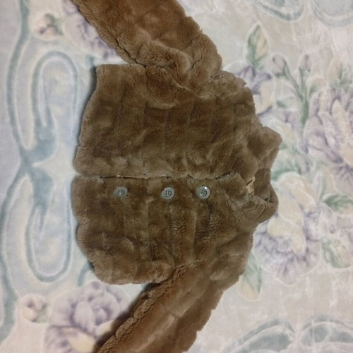 Brown crop fur like new