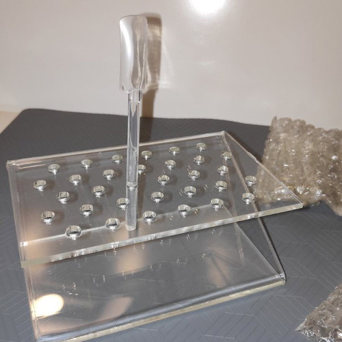 Display stand for 32 nail polish samples and designs new, acrylic