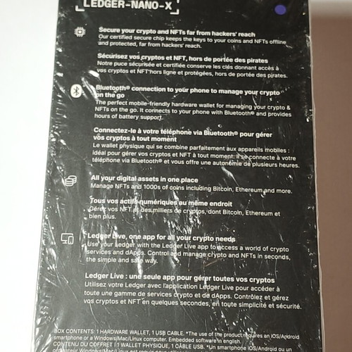 Ledger Nano X hardware wallet, Cosmic Purple, sealed