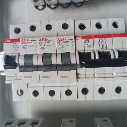 ABB Electrical Distribution Wall Panel three rows 12 elements like new