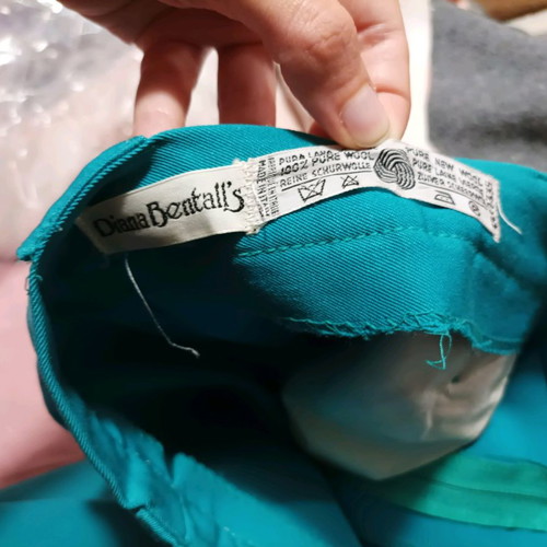 Vintage turquoise wool pants like new